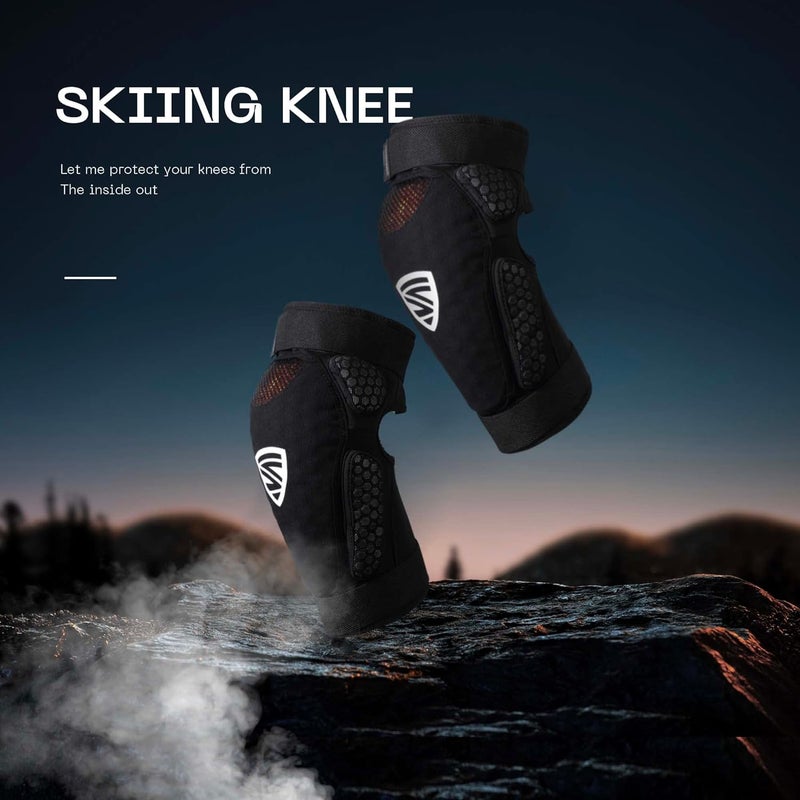 SHINYPRO Knee Guard,MTB Knee Pads,Snowboard Knee Pads,Low Temperature Resistance,Breathable - Image 2